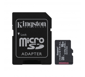 Kingston | UHS-I | 16 GB | microSDHC/SDXC Industrial Card | Flash memory class Class 10, UHS-I, U3, V30, A1 | SD Adapter