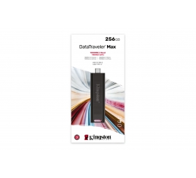 Kingston | USB Flash Drive | DataTraveler Max | 256 GB | USB 3.2 Gen 2 Type-C | Black