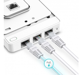 TP-LINK | EAP615-Wall | AX1800 Wall-Plate Dual-Band Wi-Fi 6 Access Point | 802.11ax | Mbit/s | 10/100/1000 Mbit/s | Ethernet LAN (RJ-45) ports 4 | MU-MiMO Yes | PoE out