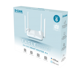 D-Link R15 EAGLE PRO AI AX1500 Wireless Smart Router Maršrutizatorius