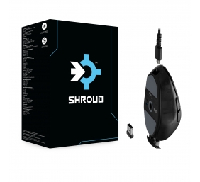 Logitech G G303 Shroud Edition Belaidė žaidimų pelė, RRF Wireless + Bluetooth, 25600 DPI, Juoda