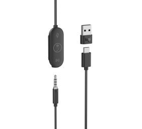 LOGI Zone Wired Earbuds Teams - Graphite
