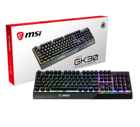 MSI Vigor GK30 Gaming Keyboard, US Layout, Wired, Black | MSI | Vigor GK30 | Gaming keyboard | Wired | RGB LED light | US | Black