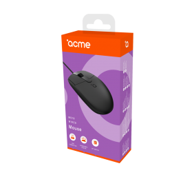 Acme Wired Mouse MS19, Black, Wired