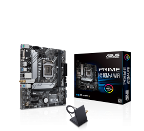 Asus PRIME H510M-A WIFI Processor family Intel, Processor socket LGA1200, DDR4 DIMM, Memory slots 2, Supported hard disk drive interfaces 	SATA, M.2, Number of SATA connectors 4, Chipset  Intel H510, Micro ATX