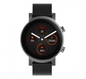 E3 | Smart watch | GPS (satellite) | 2.5D glass | Touchscreen | 1.3” | Activity monitoring 24/7 | Waterproof | Bluetooth | Wi-Fi | Panther Black