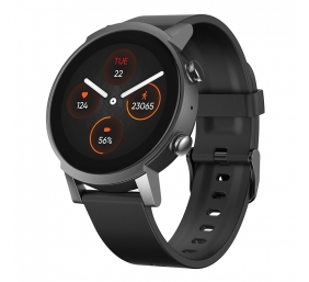 E3 | Smart watch | GPS (satellite) | 2.5D glass | Touchscreen | 1.3” | Activity monitoring 24/7 | Waterproof | Bluetooth | Wi-Fi | Panther Black