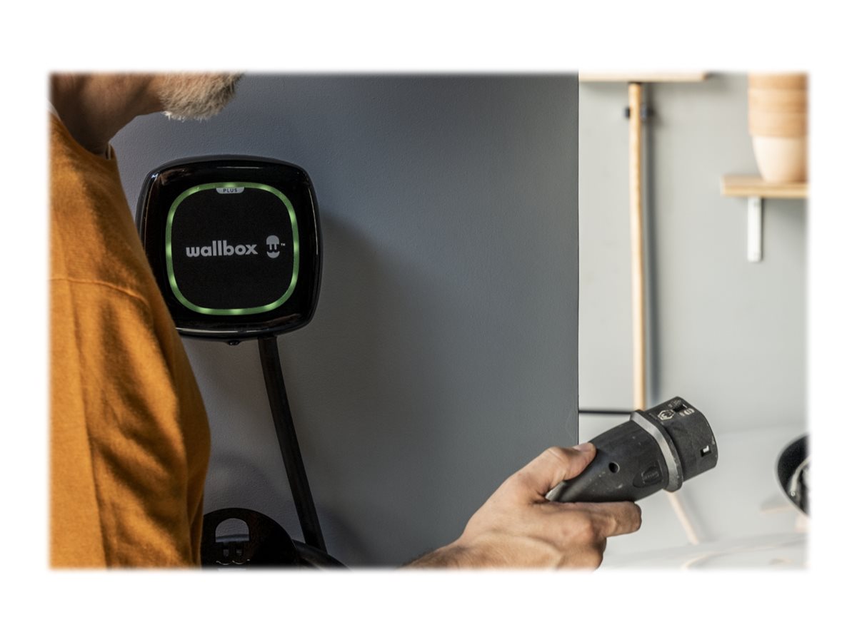 Wallbox | Pulsar Plus Electric Vehicle charger Type 2, 22kW | 22 kW | Wi-Fi, Bluetooth | Compact and powerfull EV Charging stastion - Smaller than a toaster, lighter than a laptop  Connect your charger to any smart device via Wi-Fi or Bluetooth and use th