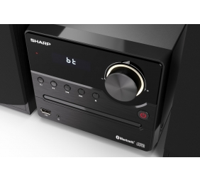 Sharp XL-B512(BK) Hi-Fi Micro System, CD/FM/USB/Bluetooth v5.0, 45W, Black | Sharp | Hi-Fi Micro System | XL-B512(BK) | Black | USB port | AUX in | Bluetooth | CD player | FM radio | Wireless connection