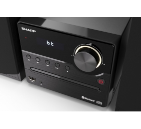 Sharp XL-B512(BK) Hi-Fi Micro System, CD/FM/USB/Bluetooth v5.0, 45W, Black Sharp | Hi-Fi Micro System | XL-B512(BK) | USB port | AUX in | Bluetooth | CD player | Black | FM radio | Wireless connection