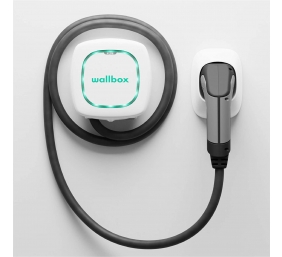 Wallbox | Pulsar Plus Electric Vehicle charger, 7 meter cable Type 2 | 22 kW | Output | A | Wi-Fi, Bluetooth | Compact and powerfull EV Charging stastion - Smaller than a toaster, lighter than a laptop  Connect your charger to any smart device via Wi-Fi o