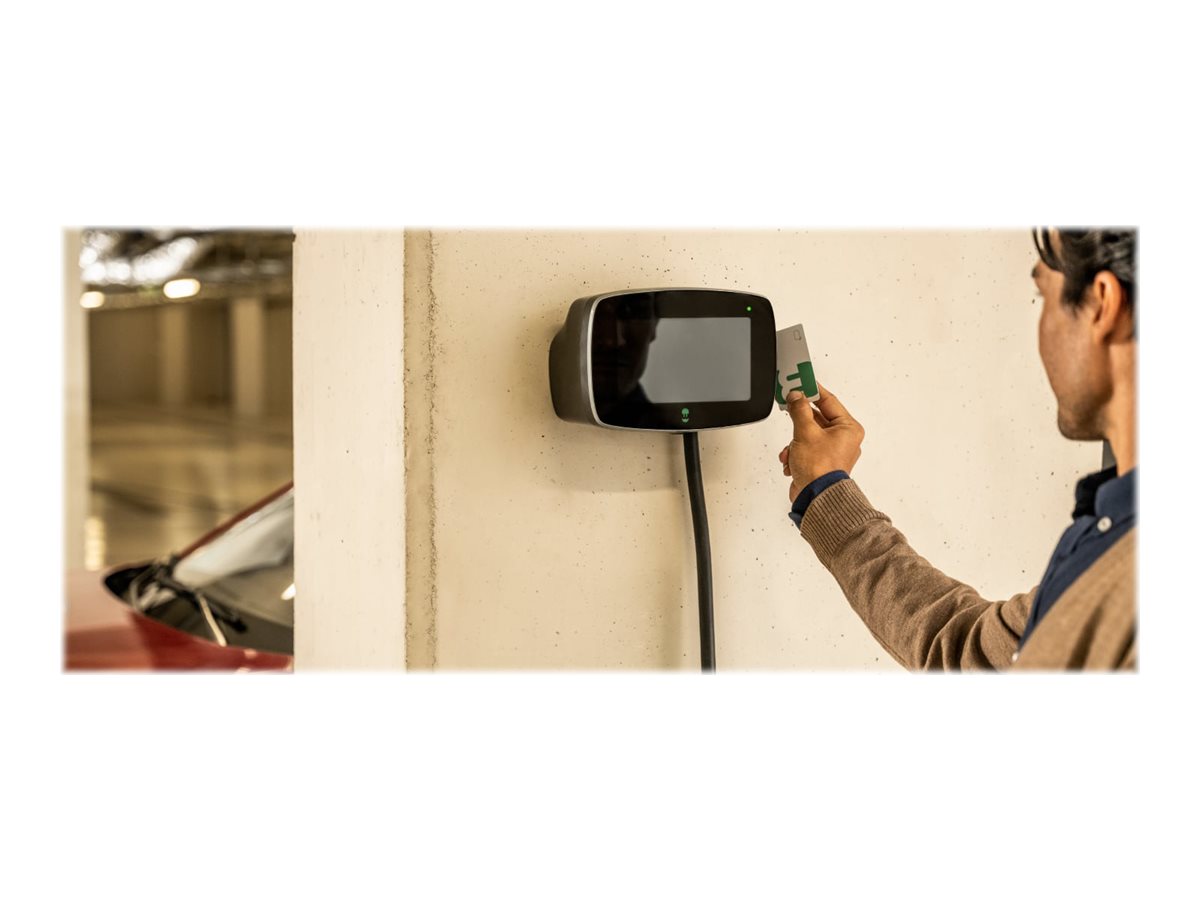Wallbox | Commander 2 Electric Vehicle charger, 7 meter cable Type 2 | 22 kW | Wi-Fi, Bluetooth, Ethernet, 4G (optional) | Premium feel charging station equiped with 7” Touchscreen for Public and Private charging scenarios. Like all other Wallbox models i