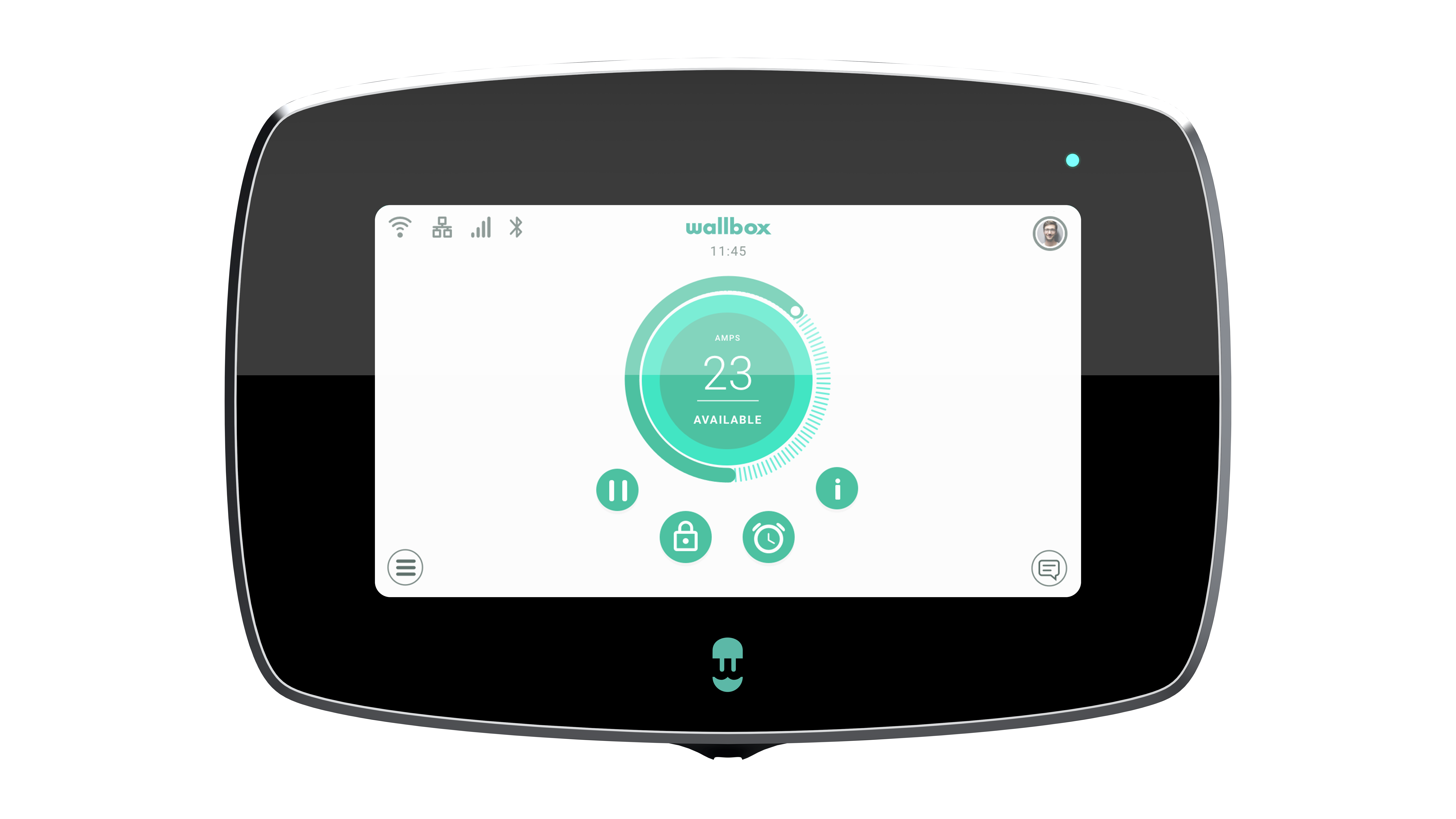Wallbox | Commander 2 Electric Vehicle charger, 5 meter cable Type 2 | 22 kW | Wi-Fi, Bluetooth, Ethernet, 4G (optional) | Premium feel charging station equiped with 7” Touchscreen for Public and Private charging scenarios. Like all other Wallbox models i