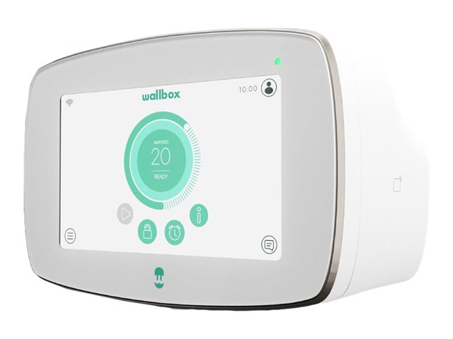 Wallbox | Commander 2 Electric Vehicle charger, 5 meter cable Type 2 | 22 kW | Wi-Fi, Bluetooth, Ethernet, 4G (optional) | Premium feel charging station equiped with 7” Touchscreen for Public and Private charging scenarios. Like all other Wallbox models i