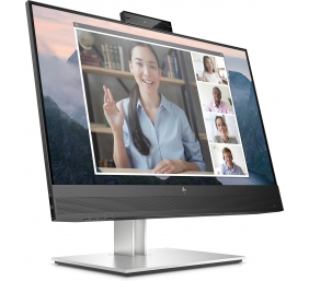 HP EliteDisplay E24mv G4 Monitor - 23.8" 1920 x 1080 FHD AG, IPS, DisplayPort/HDMI/VGA, 4x USB 3.0, speakers, webcam, height adjustable, 3 years