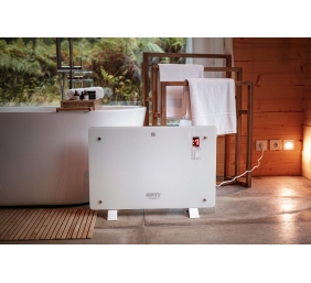 Camry | CR 7721 | Convection glass heater LCD with remote control | 1500 W | Number of power levels 2 | White | N/A