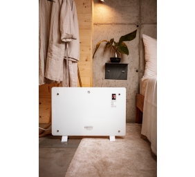 Camry | CR 7721 | Convection glass heater LCD with remote control | 1500 W | Number of power levels 2 | White | N/A