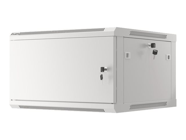 Lanberg | Rack cabinet 19" wall-mount 12U/600x450 for self-assembly with metal door (flat pack) | WF01-6412-00S | Grey