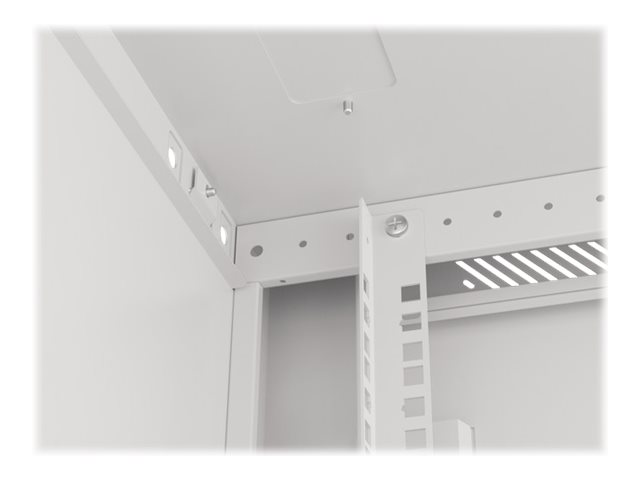 Lanberg | Rack cabinet 19" wall-mount 12U/600x450 for self-assembly with metal door (flat pack) | WF01-6412-00S | Grey