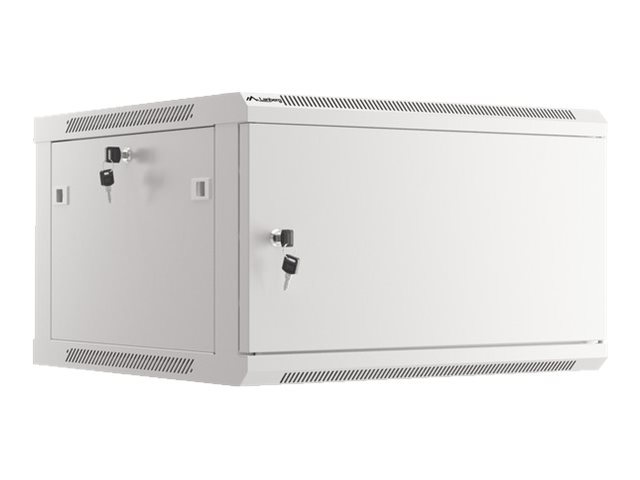 Lanberg | Rack cabinet 19" wall-mount 12U/600x450 for self-assembly with metal door (flat pack) | WF01-6412-00S | Grey