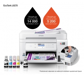 Epson Multifunctional printer | EcoTank L6276 | Inkjet | Colour | 3-in-1 | Wi-Fi | White