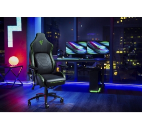 Razer Iskur Ergonomic Gaming Chair PVC Leather; Metal; Plywood | Black/Green