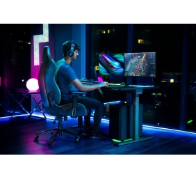 Razer Iskur Ergonomic Gaming Chair PVC Leather; Metal; Plywood | Black/Green