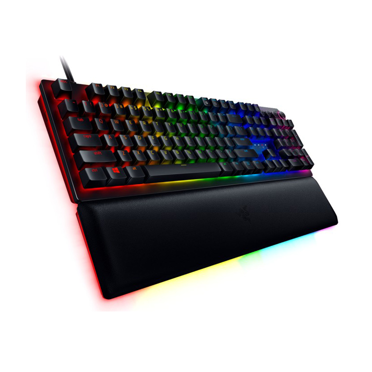 Razer | Huntsman V2 Optical Gaming Keyboard | Gaming keyboard | Wired | RGB LED light | NORD | Clicky Purple Switch | Black