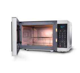 Sharp | YC-MG02E-S | Microwave Oven | Free standing | 20 L | 800 W | Grill | Silver