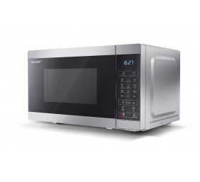 Sharp | Microwave Oven | YC-MG02E-S | Free standing | 20 L | 800 W | Grill | Silver