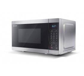 Sharp | YC-MG02E-S | Microwave Oven | Free standing | 20 L | 800 W | Grill | Silver