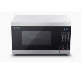 Sharp | YC-MG02E-S | Microwave Oven | Free standing | 20 L | 800 W | Grill | Silver