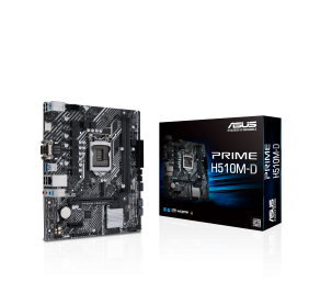 Asus PRIME H510M-D Processor family Intel, Processor socket LGA1200, DDR4 DIMM, Memory slots 2, Supported hard disk drive interfaces 	SATA, M.2, Number of SATA connectors 4, Chipset  Intel B560, Micro ATX
