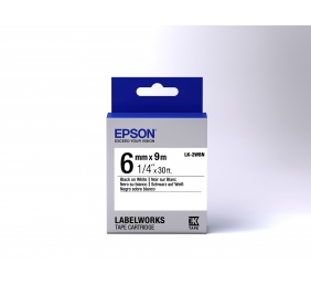 Epson LK-2WBN (C53S652003) Ženklinimo juostos kasetė, Standard, Black on White (6mm, 9m)
