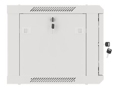 Lanberg | Rack cabinet 19" wall-mount 6U/600x450 for self-assembly with metal door (flat pack) | WF01-6406-00S | Grey