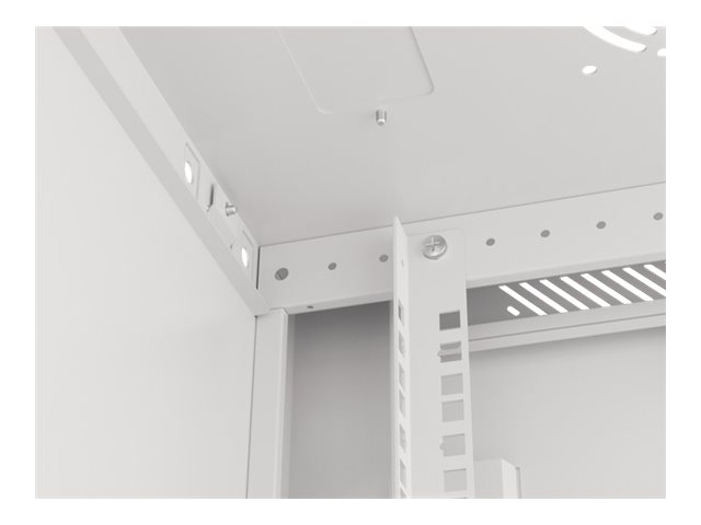Lanberg | Rack cabinet 19" wall-mount 6U/600x450 for self-assembly with metal door (flat pack) | WF01-6406-00S | Grey