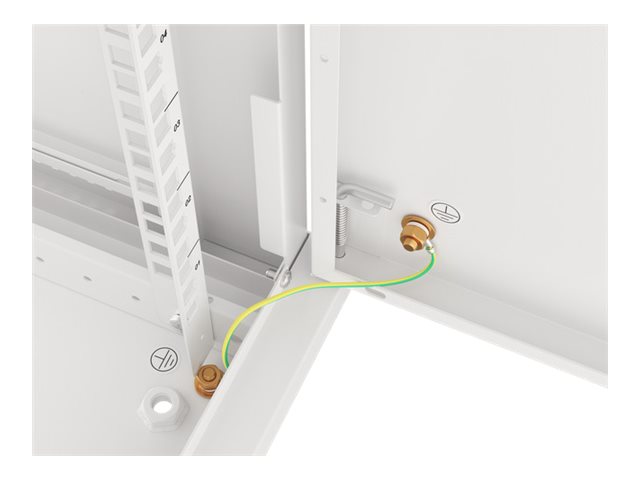 Lanberg | Rack cabinet 19" wall-mount 6U/600x450 for self-assembly with metal door (flat pack) | WF01-6406-00S | Grey