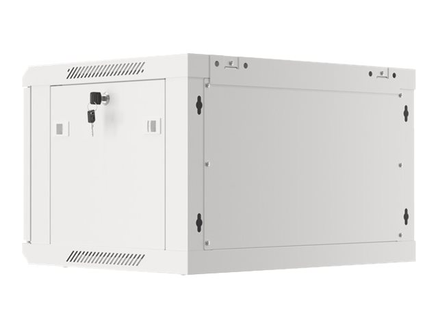 Lanberg | Rack cabinet 19" wall-mount 6U/600x450 for self-assembly with metal door (flat pack) | WF01-6406-00S | Grey