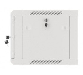 Lanberg | Rack cabinet 19" wall-mount 6U/600x450 for self-assembly with metal door (flat pack) | WF01-6406-00S | Grey
