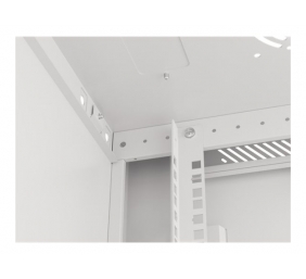 Lanberg | Rack cabinet 19" wall-mount 6U/600x450 for self-assembly with metal door (flat pack) | WF01-6406-00S | Grey