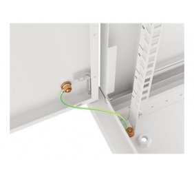 Lanberg | Rack cabinet 19" wall-mount 6U/600x450 for self-assembly with metal door (flat pack) | WF01-6406-00S | Grey