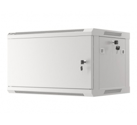 Lanberg | Rack cabinet 19" wall-mount 6U/600x450 for self-assembly with metal door (flat pack) | WF01-6406-00S | Grey