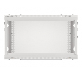Lanberg | Rack cabinet 19" wall-mount 6U/600x450 for self-assembly with metal door (flat pack) | WF01-6406-00S | Grey