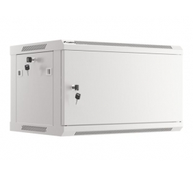 Lanberg | Rack cabinet 19" wall-mount 6U/600x450 for self-assembly with metal door (flat pack) | WF01-6406-00S | Grey