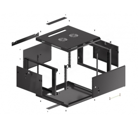 LANBERG Wall mount cabinet 19inch 6U