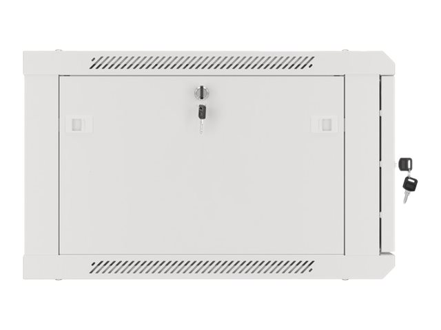Lanberg | Rack cabinet 19" wall-mount 6U/600x600 for self-assembly with metal door (flat pack) | WF01-6606-00S | Grey