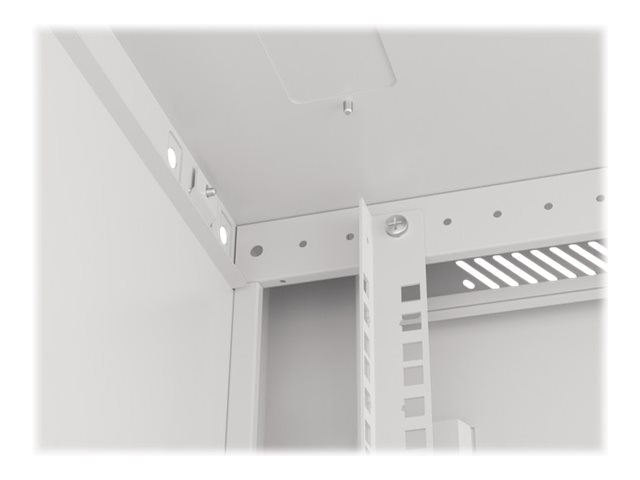 Lanberg | Rack cabinet 19" wall-mount 6U/600x600 for self-assembly with metal door (flat pack) | WF01-6606-00S | Grey