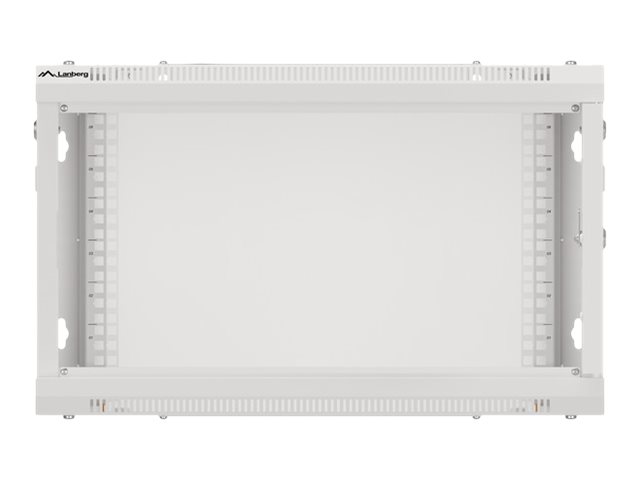 Lanberg | Rack cabinet 19" wall-mount 6U/600x600 for self-assembly with metal door (flat pack) | WF01-6606-00S | Grey