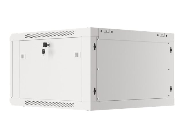 Lanberg | Rack cabinet 19" wall-mount 6U/600x600 for self-assembly with metal door (flat pack) | WF01-6606-00S | Grey