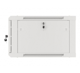 Lanberg | Rack cabinet 19" wall-mount 6U/600x600 for self-assembly with metal door (flat pack) | WF01-6606-00S | Grey